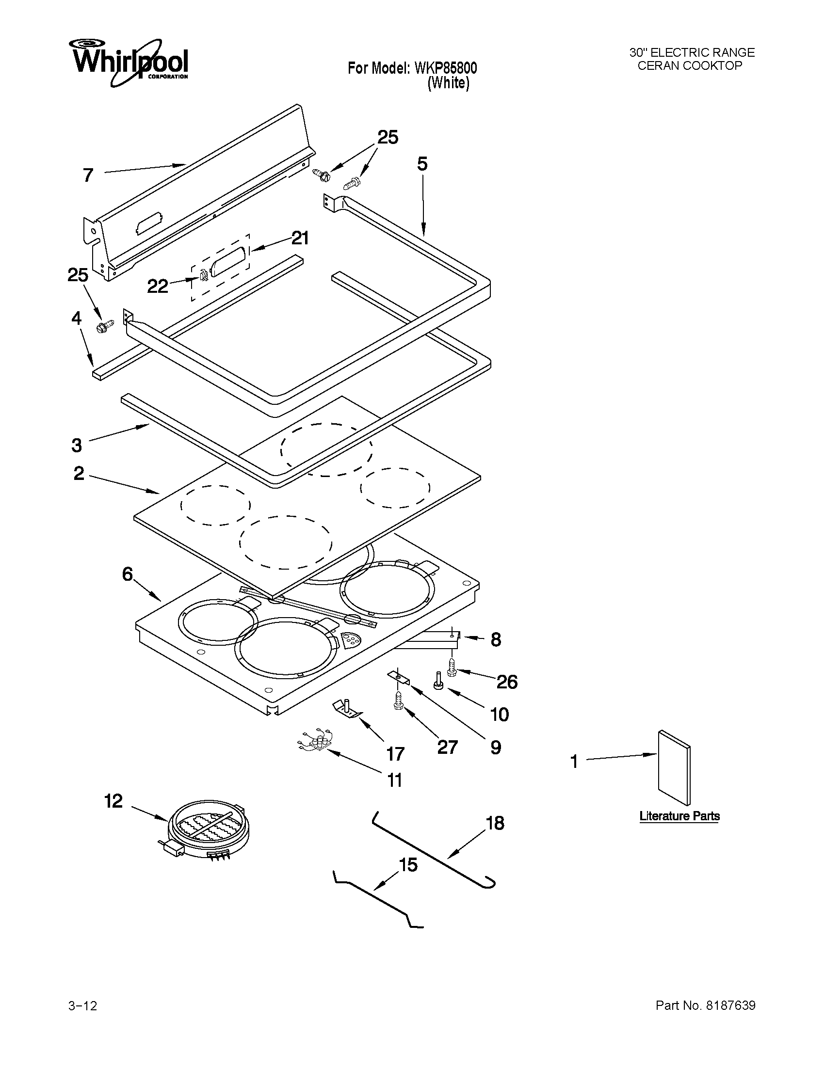 COOKTOP PARTS