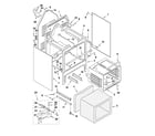 Whirlpool WKP85800 oven chassis parts diagram
