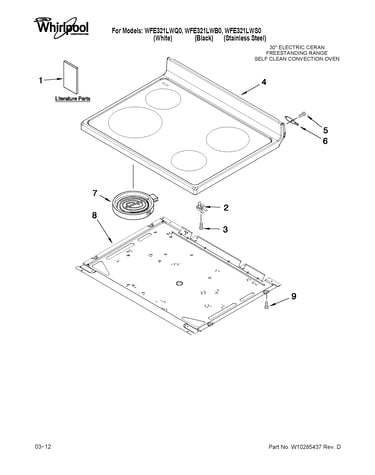 Cooktop parts