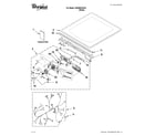 Whirlpool WGD9610XW1 top and console parts diagram