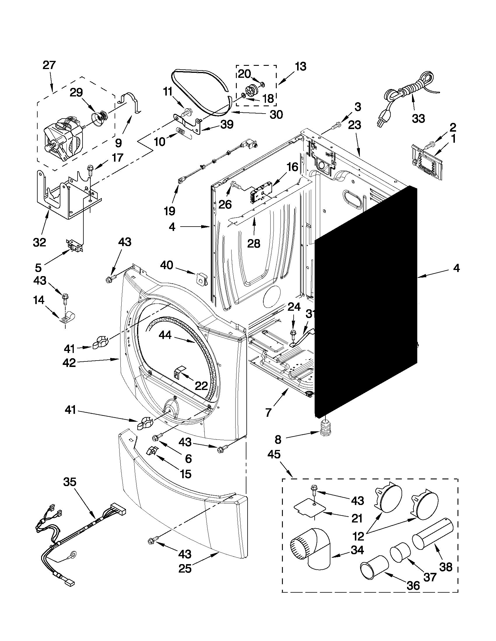 Cabinet parts