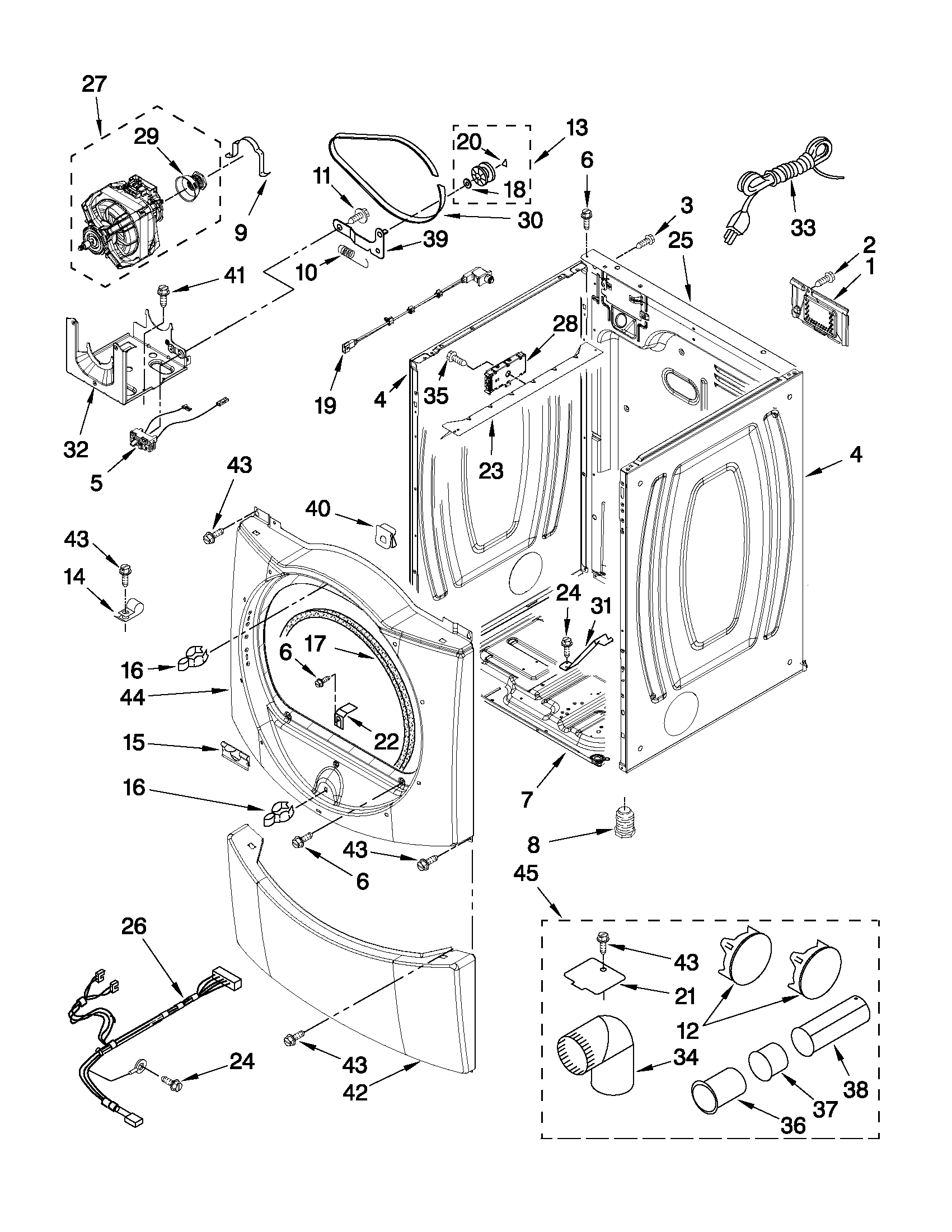 Cabinet parts