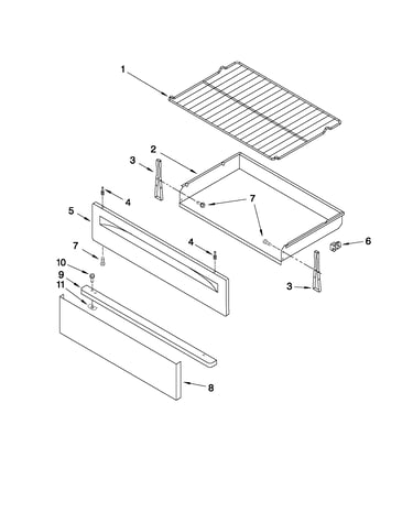Drawer & broiler parts
