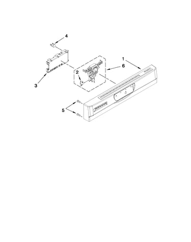 Control panel and latch parts