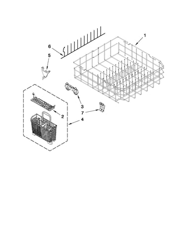 Lower rack parts