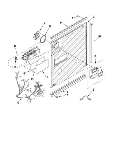 Door and latch parts