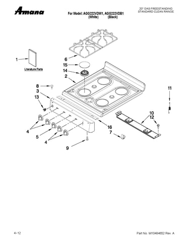 Cooktop parts