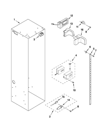 Refrigerator liner parts