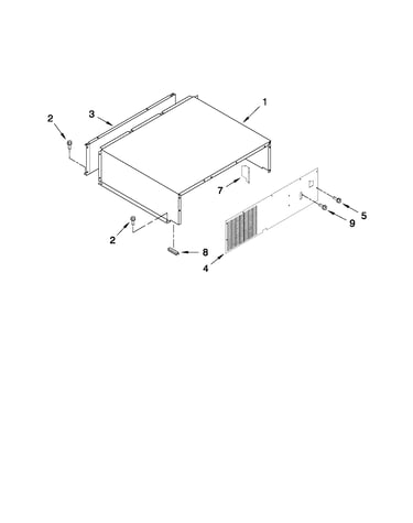 Top grille and unit cover parts