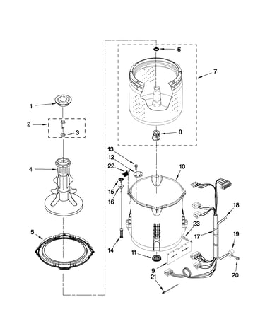 Basket and tub parts
