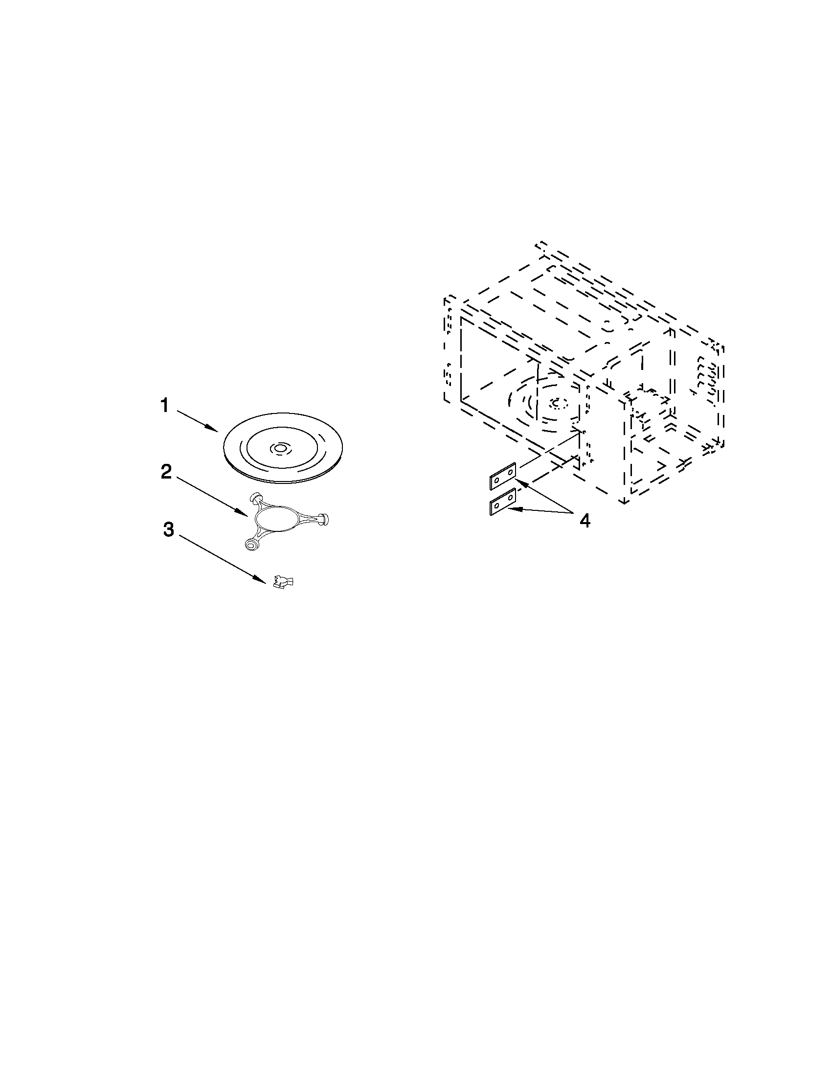 Internal microwave parts