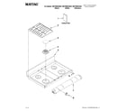 Maytag MGT8655XW02 cooktop parts diagram