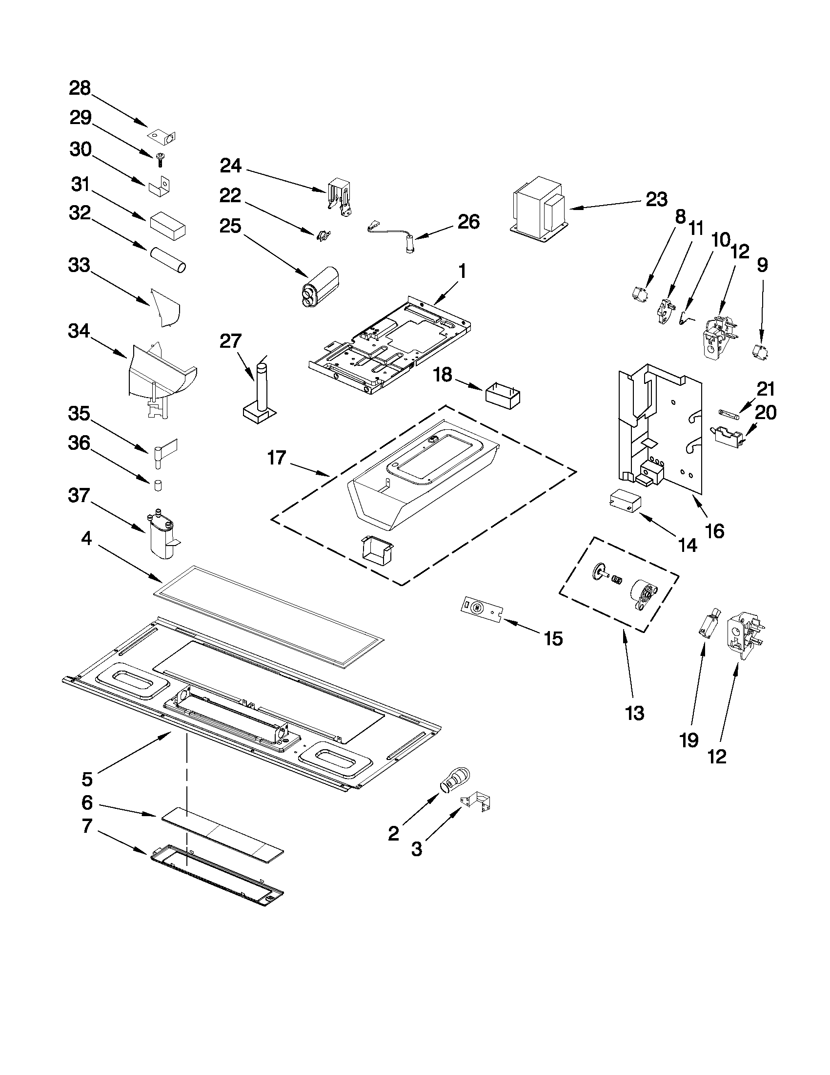 Interior and ventilation parts