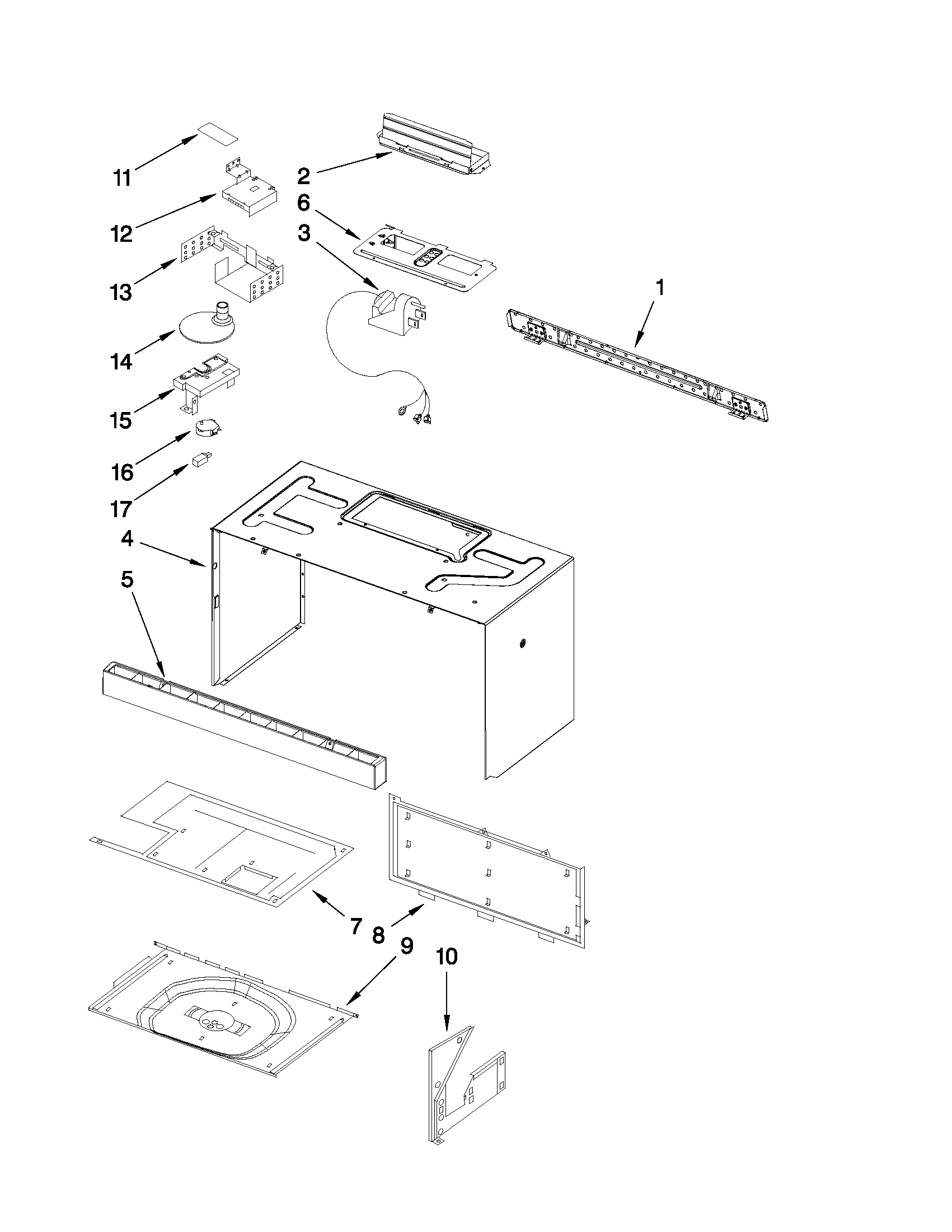 CABINET AND INSTALLATION PARTS