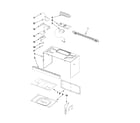 Jenn-Air JMV9186WS1 cabinet and installation parts diagram
