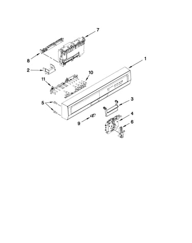 Control panel and latch parts