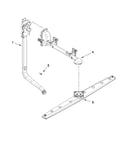 Upper wash and rinse parts