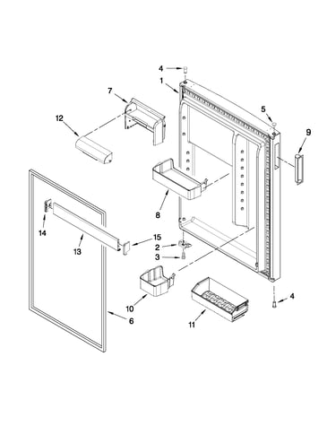 Refrigerator door parts