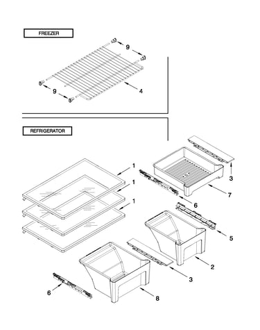 Shelf parts