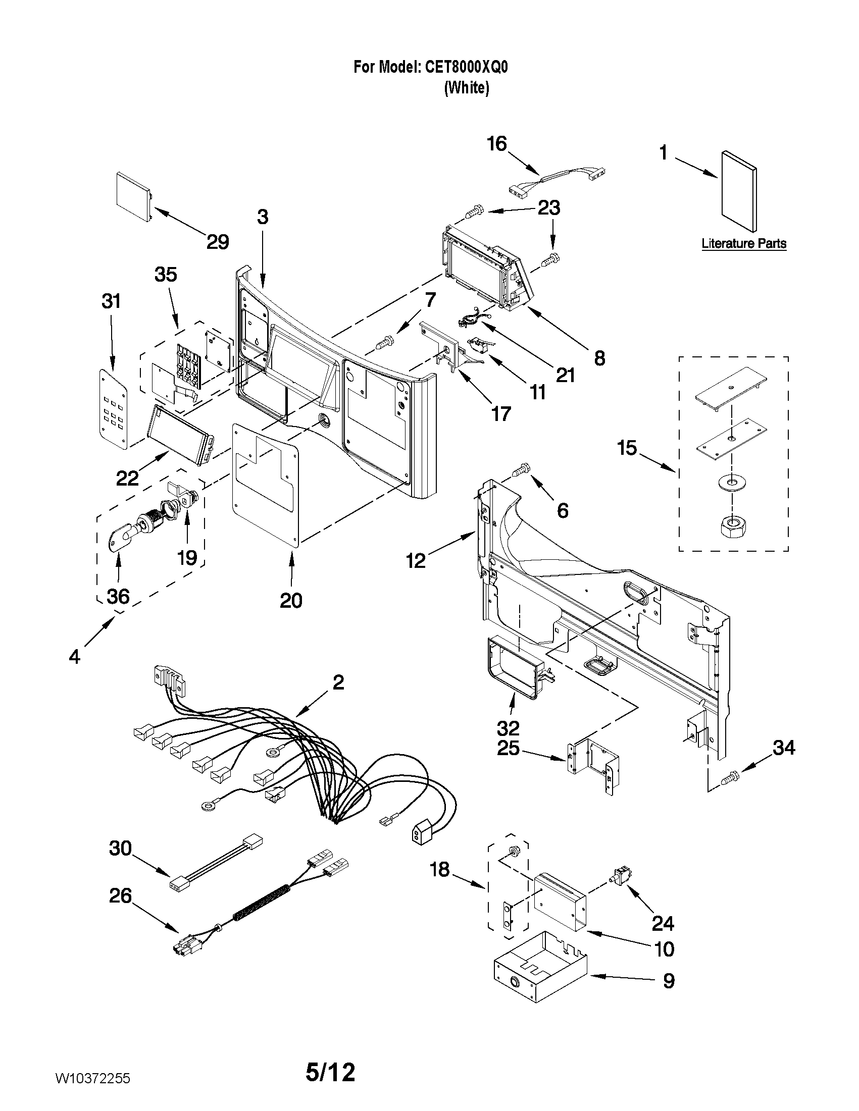 Control panel parts