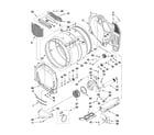 Whirlpool CET8000XQ0 bulkhead and blower parts diagram