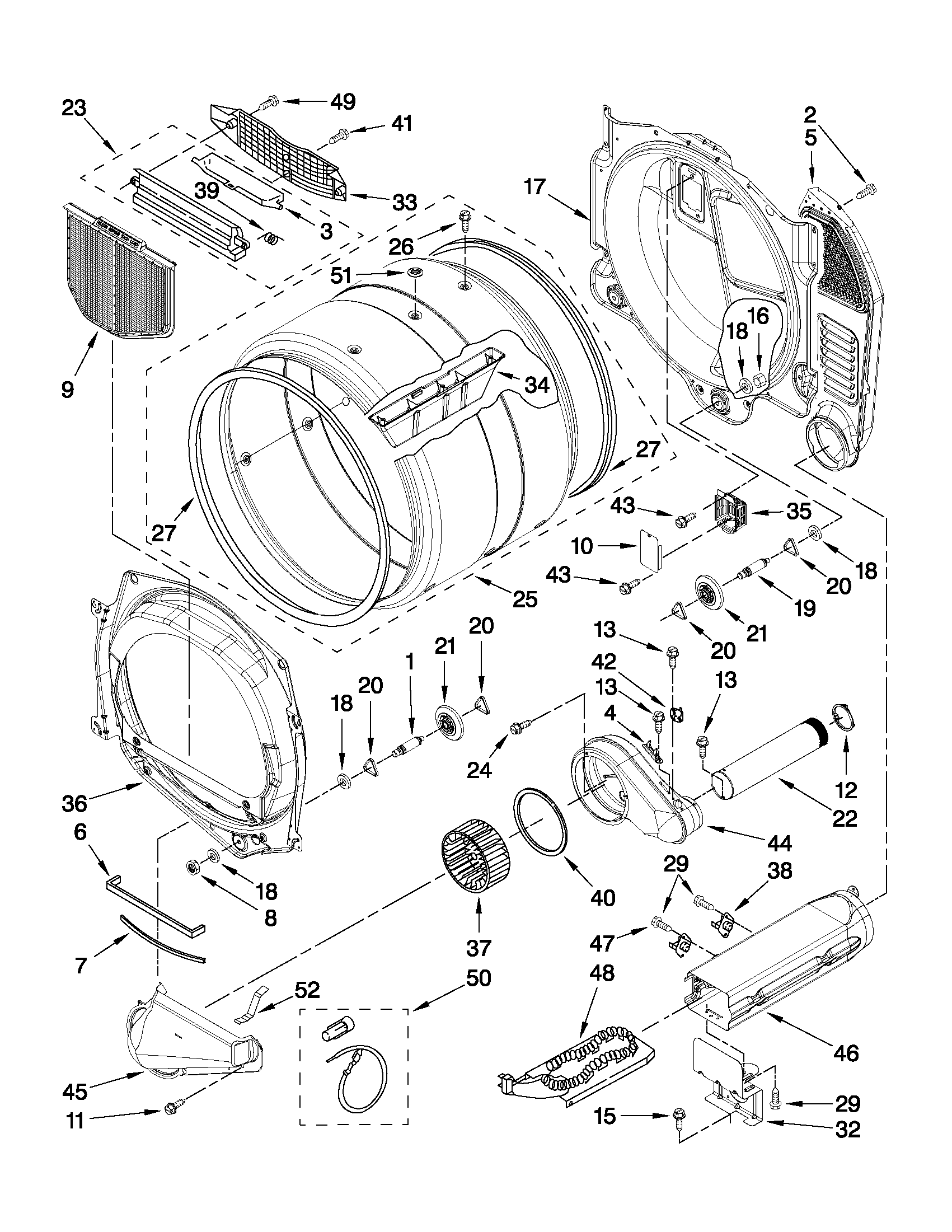 Bulkhead and blower parts