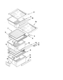 Refrigerator shelf parts