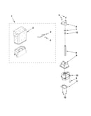 Motor and ice container parts
