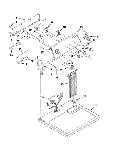 Top and console parts