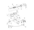 KitchenAid 5K45SSCWH0 motor and control parts diagram