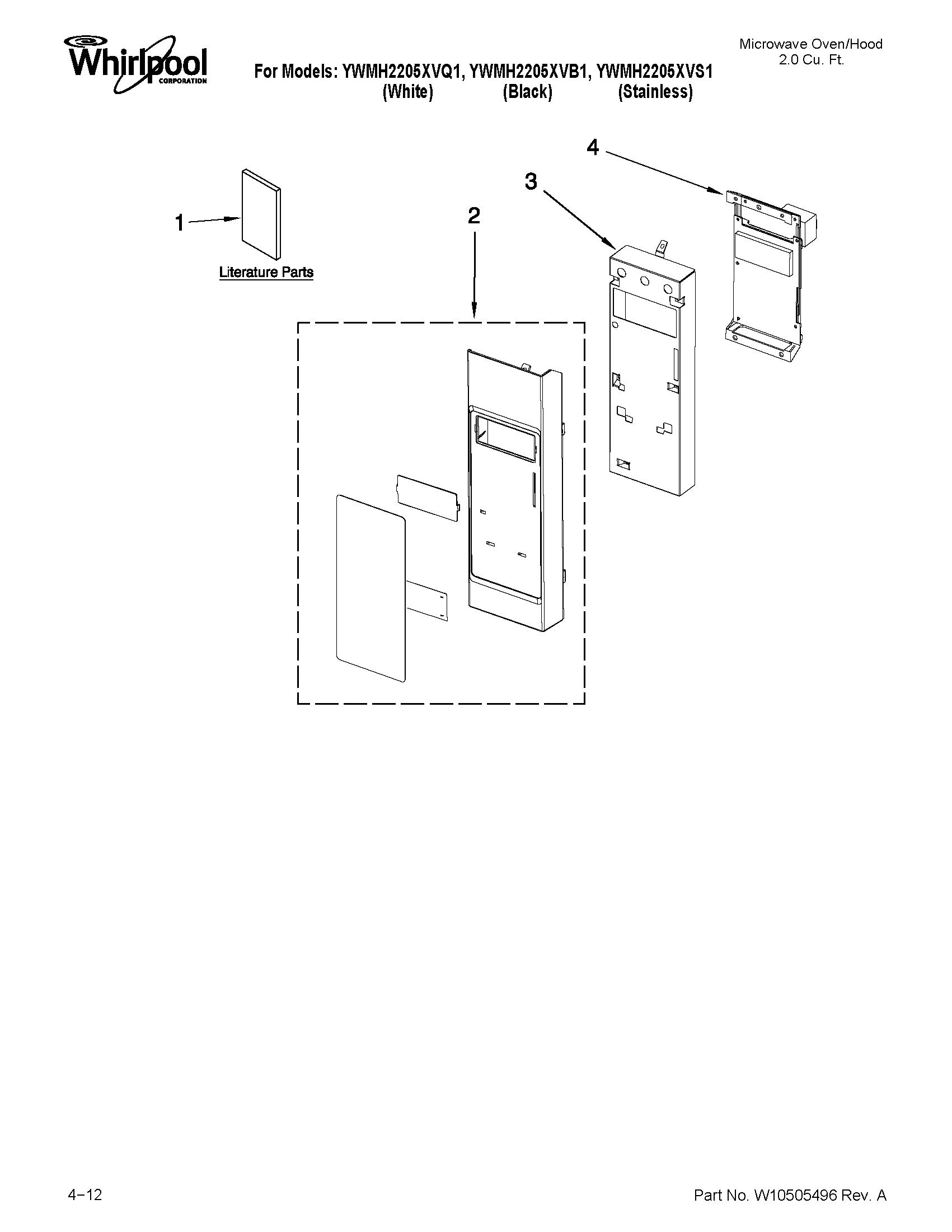 Control panel parts