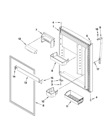 Refrigerator door parts