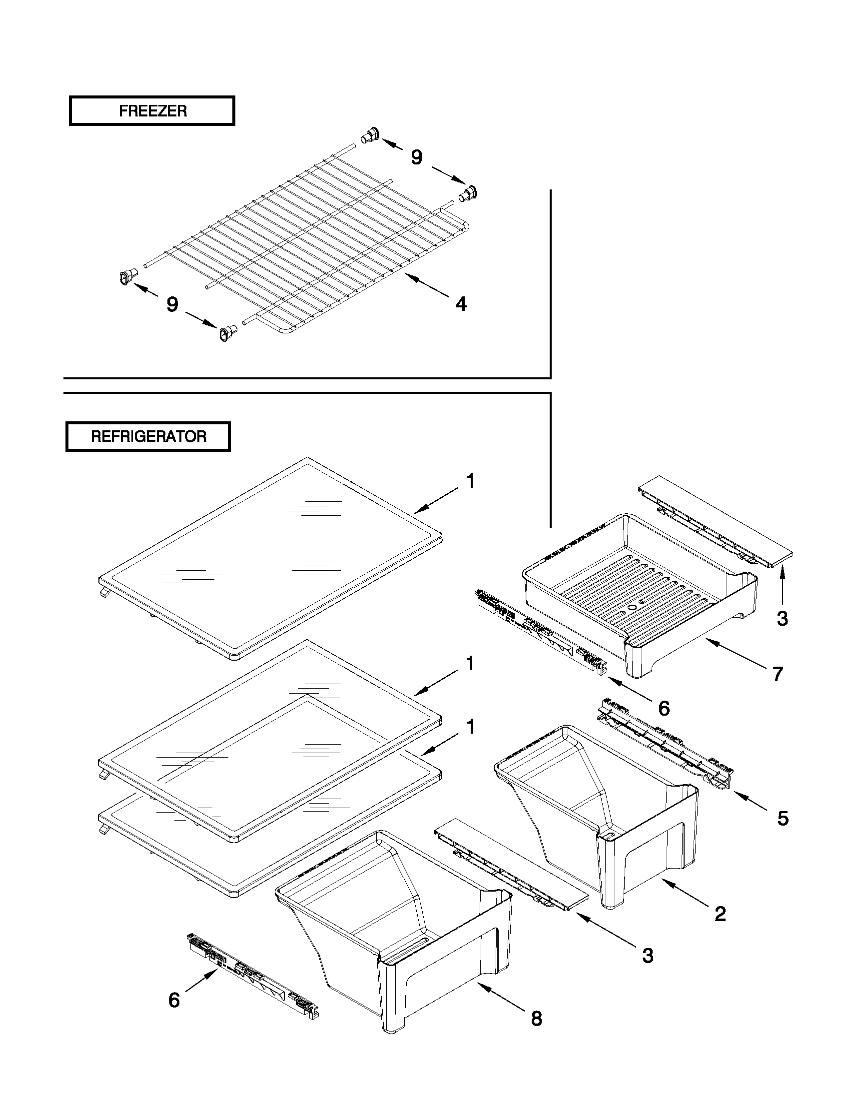 Shelf parts