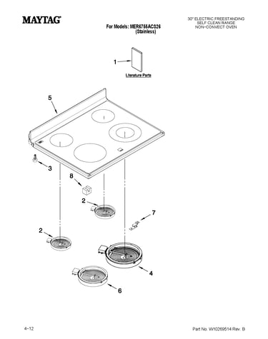 Cooktop parts