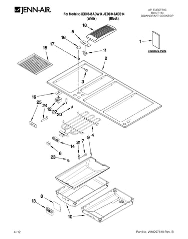 Cooktop parts