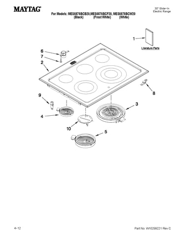 Cooktop parts