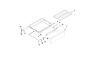 Maytag MGR8772WB1 drawer and rack parts diagram