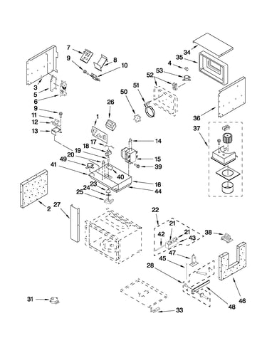 Cabinet and stirrer parts
