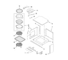 Jenn-Air JMW3430WB01 top support and turntable parts diagram