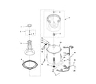 Amana NTW4650YQ0 basket and tub parts diagram