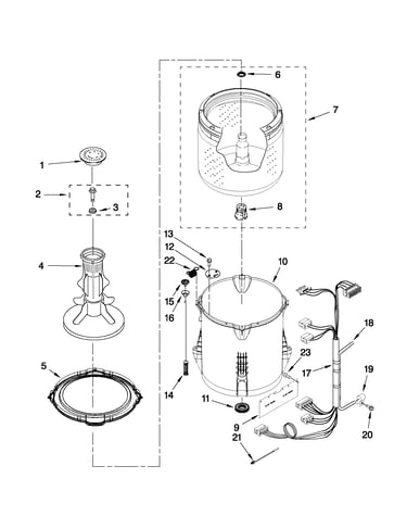 Basket and tub parts