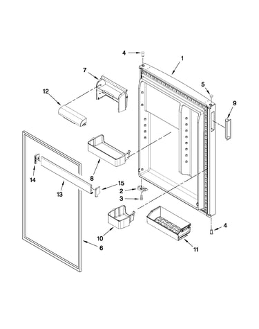 Refrigerator door parts