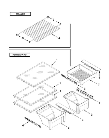 Shelf parts