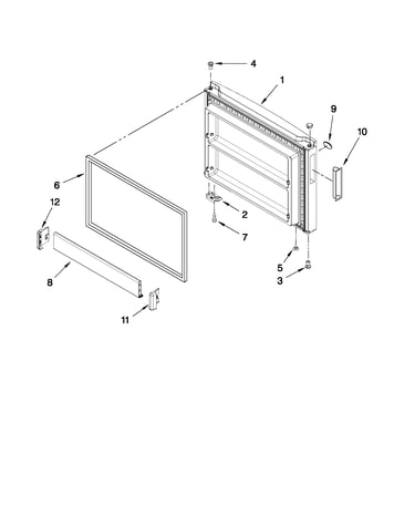 Freezer door parts