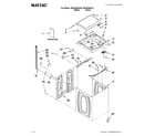 Maytag MVWX500XL2 top and cabinet parts diagram