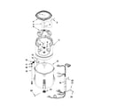 Maytag MVWX500XL2 basket and tub parts diagram