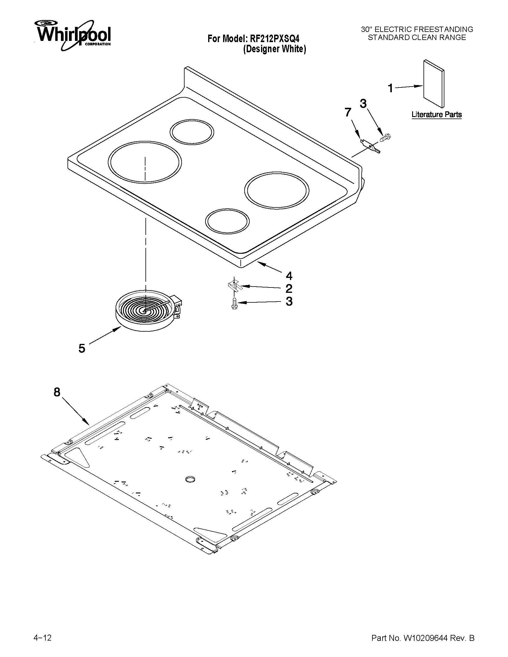 Cooktop parts
