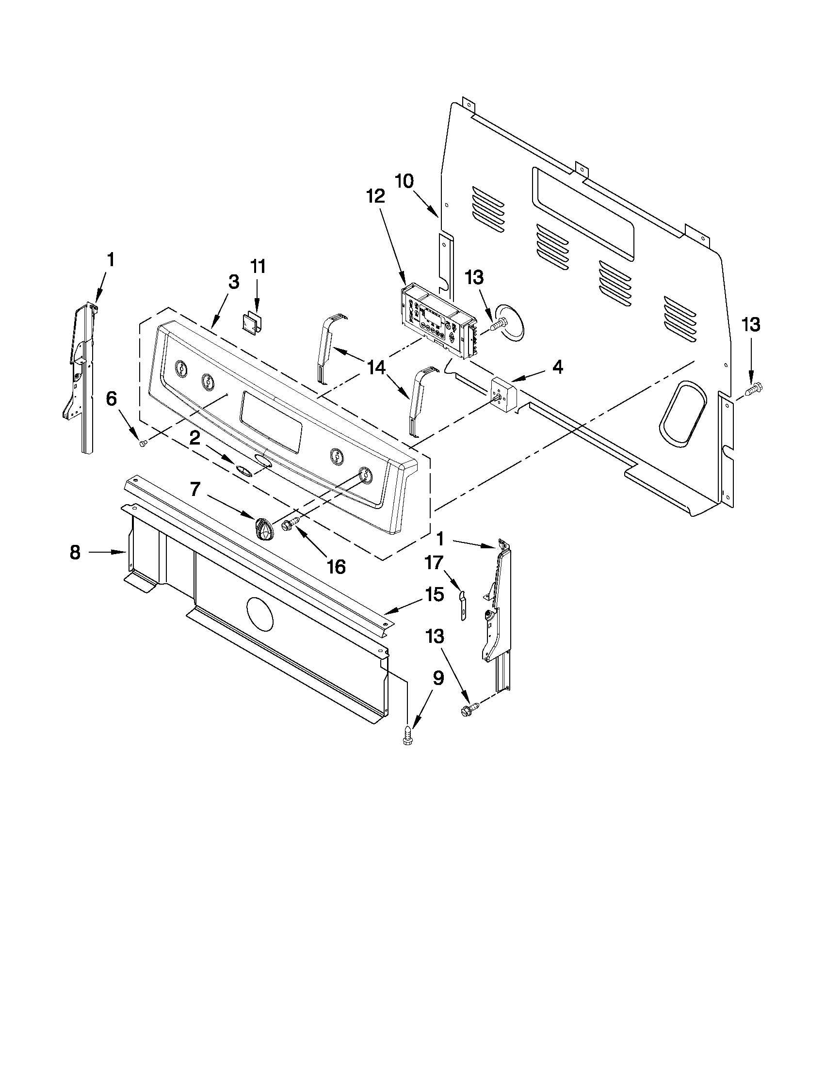 Control panel parts