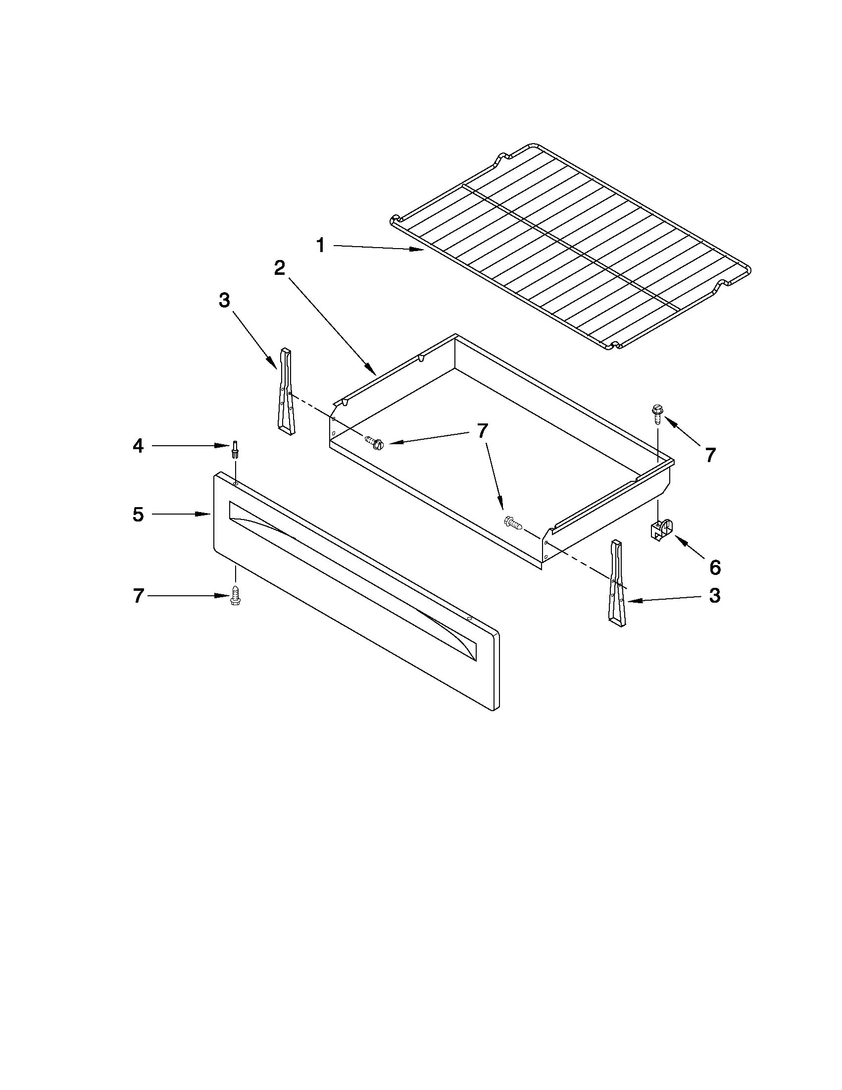 Drawer & broiler parts