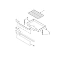 Whirlpool YWFE361LVQ0 drawer & broiler parts diagram